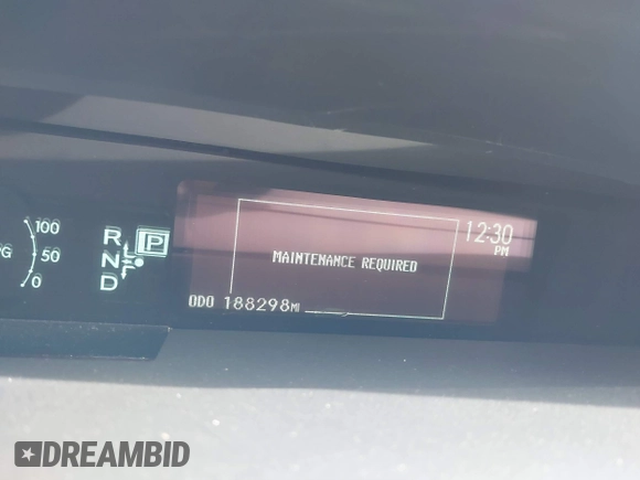 2013 Toyota Prius One with VIN JTDKN3DU0D0337167, listed as a IAAI auction lot 41758118 with 188,298 mi miles. Bid and sale history available at carsss.com. Image 15.
