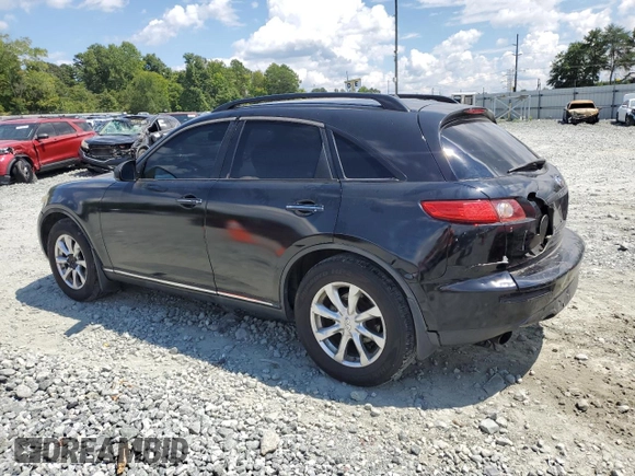 2007 Infiniti FX with VIN JNRAS08W27X203660, listed as a Copart auction lot 68220074 with 188,960 mi miles and Salvage Title. Bid and sale history available at DreamBid. Image 2.