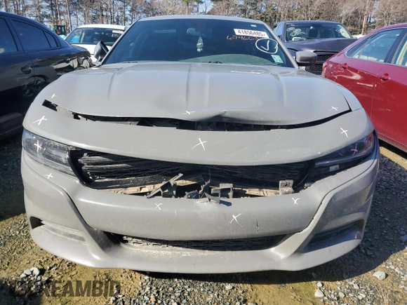 2019 Dodge Charger SXT with VIN 2C3CDXBG8KH674663, listed as a Copart auction lot 41856485 with 163,114 mi miles and Salvage Title. Bid and sale history available at carsss.com. Image 5.