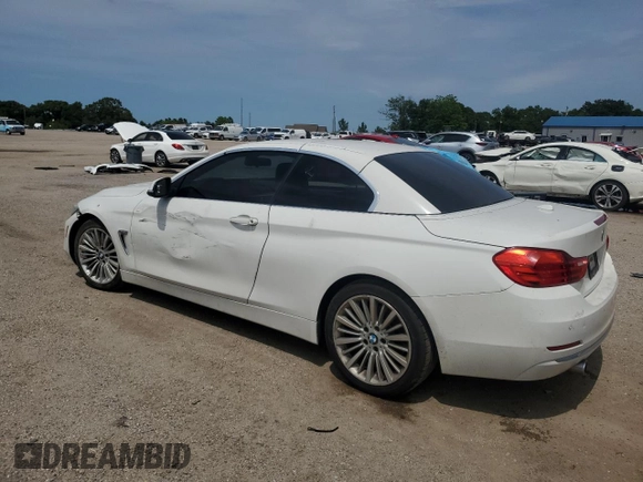 2014 BMW 4 Series 435i with VIN WBA3T3C55EP736862, listed as a Copart auction lot 57089135 with 113,801 mi miles and Salvage title. Bid and sale history available at DreamBid. Image 2.