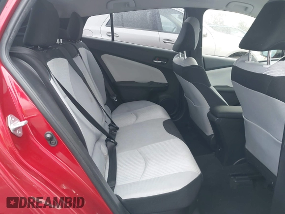 2017 Toyota Prius Two with VIN JTDKARFU3H3539680, listed as a IAAI auction lot 41895755 with 56,961 mi miles. Bid and sale history available at carsss.com. Image 8.