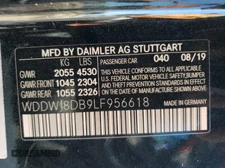 2020 Mercedes-Benz C 300 с VIN WDDWJ8DB9LF956618, выставлен на аукционе Copart как лот 57885124 с пробегом 36 696 миль миль и Списание • Salvage title. История ставок и продаж доступна на DreamBid. Изображение 13.
