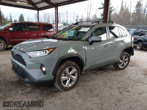 2021 Toyota RAV4 Hybrid LE with VIN 4T3B6RFV3MU010280, listed as a IAAI auction lot 41518724 with 48,916 mi miles. Bid and sale history available at carsss.com. Image 17.