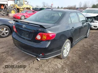 2009 Toyota Corolla with VIN 2T1BU40E29C124161, listed as a IAAI auction lot 41091324 with 128,310 mi miles. Bid and sale history available at carsss.com. Image 4.