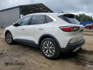 2020 Ford Escape Titanium Hybrid with VIN 1FMCU0DZ6LUA46340, listed as a Copart auction lot 60752615 with 78,534 mi miles and Non repairable. Bid and sale history available at DreamBid. Image 2.