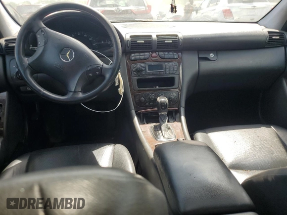 2003 Mercedes-Benz C 240 with VIN WDBRF61J93E013383, listed as a Copart auction lot 55706845 with 201,576 mi miles and Salvage title. Bid and sale history available at DreamBid. Image 8.
