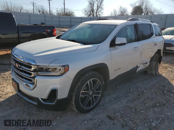 2020 GMC Acadia SLT with VIN 1GKKNML42LZ231292, listed as a Copart auction lot 87641585 with 60,885 mi miles and Salvage Title. Bid and sale history available at DreamBid. Image 1.