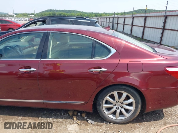 2009 Lexus LS 460 with VIN JTHBL46F895090838, listed as a IAAI auction lot 42437405 with 174,271 mi miles and . Bid and sale history available at DreamBid. Image 6.