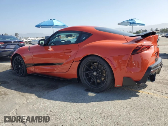 2024 Toyota Supra 3.0 with VIN WZ1DB0G09RW062378, listed as a Copart auction lot 63225635 with Not provided miles and Salvage title. Bid and sale history available at DreamBid. Image 2.