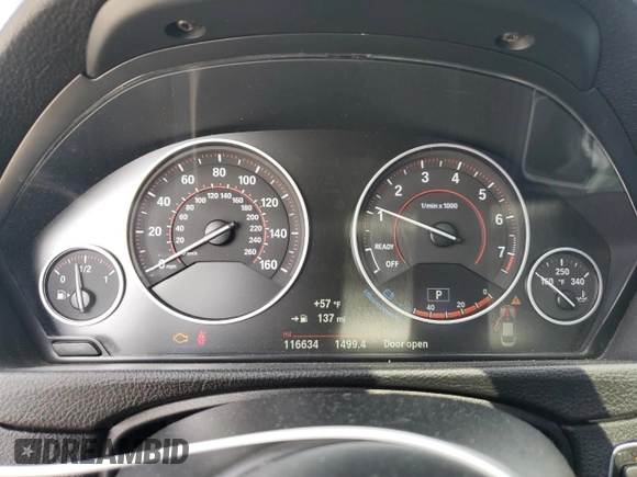 2015 BMW 4 Series 428i with VIN WBA3N3C54FK231999, listed as a Copart auction lot 47919085 with 116,634 mi miles and Salvage Title. Bid and sale history available at DreamBid. Image 9.