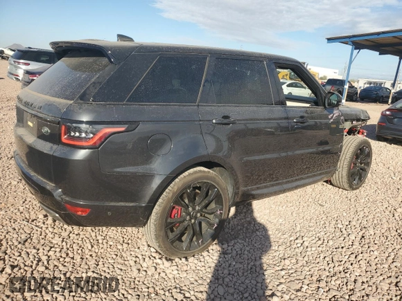 2022 Land Rover Range Rover Sport HST with VIN SALWS2RU6NA236717, listed as a Copart auction lot 41628015 with 25,251 mi miles and Salvage Title. Bid and sale history available at carsss.com. Image 3.