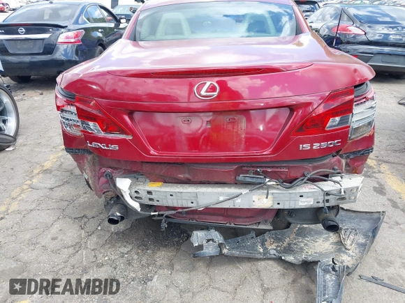 2010 Lexus IS 250 C z VIN JTHFF2C29A2511907, wystawiony jako IAAI lot #41995448 z przebiegiem 206 000 mil mil oraz . Historia ofert i sprzedaży dostępna na DreamBid. Obrazek 6.