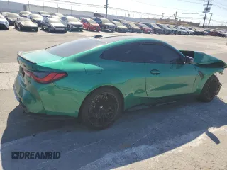 2024 BMW M4 Competition xDrive with VIN WBS43AZ08RCP36299, listed as a Copart auction lot 67704974 with 24,094 mi miles and Salvage Title. Bid and sale history available at carsss.com. Image 3.