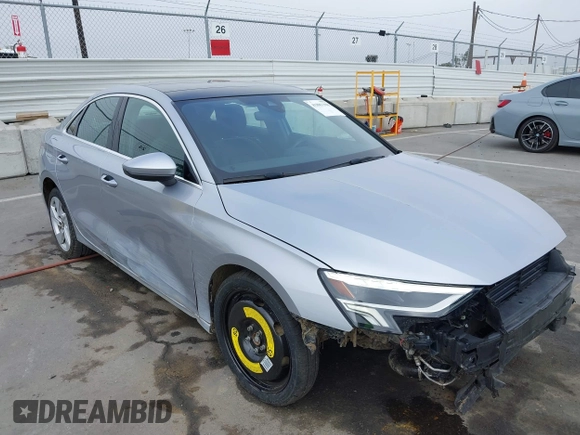 2023 Audi A3 Premium z VIN WAUAUDGY0PA143172, wystawiony jako IAAI lot #41881398 z przebiegiem 18 754 mil mil oraz . Historia ofert i sprzedaży dostępna na DreamBid. Obrazek 6.