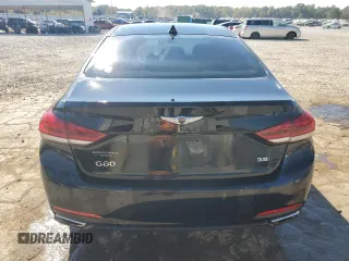 2017 Genesis G80 3.8L with VIN KMHGN4JE1HU177500, listed as a Copart auction lot 77677274 with 114,561 mi miles and Salvage Title. Bid and sale history available at carsss.com. Image 6.