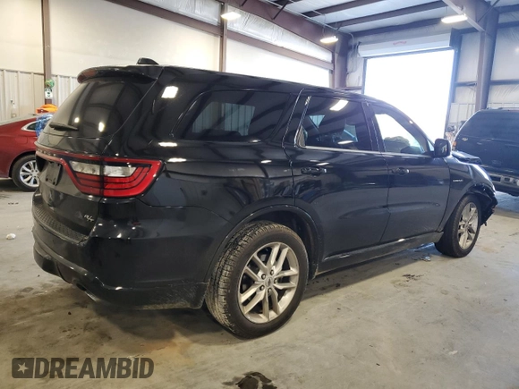 2021 Dodge Durango R/T with VIN 1C4SDHCTXMC608050, listed as a Copart auction lot 46570555 with 93,197 mi miles and Salvage Title. Bid and sale history available at DreamBid. Image 3.