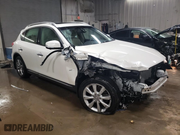 2016 Infiniti QX50 with VIN JN1BJ0RR5GM266790, listed as a Copart auction lot 43274955 with 66,439 mi miles and Salvage Title. Bid and sale history available at carsss.com. Image 4.