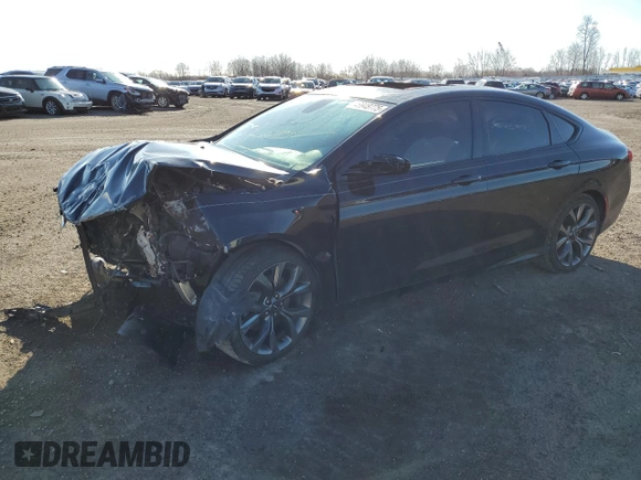 2015 Chrysler 200 S with VIN 1C3CCCBG1FN647510, listed as a Copart auction lot 48948775 with 131,252 mi miles and Salvage Title. Bid and sale history available at carsss.com. Image 1.