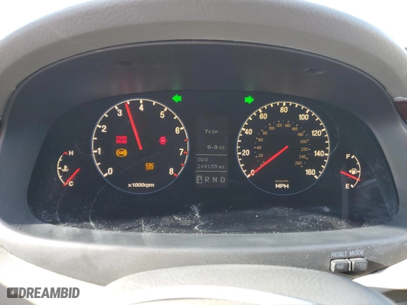2007 Hyundai Azera SE with VIN KMHFC46F87A185712, listed as a Copart auction lot 84353254 with 248,155 mi miles and Salvage Title. Bid and sale history available at carsss.com. Image 9.