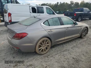 2020 Genesis G70 3.3T with VIN KMTG34LE1LU051610, listed as a Copart auction lot 74852904 with 0 mi miles and Non Repairable. Bid and sale history available at carsss.com. Image 3.