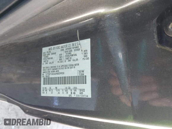 2003 Ford F-150 XL with VIN 1FTRF18243NB29920, listed as a IAAI auction lot 42037138 with 230,215 mi miles and . Bid and sale history available at DreamBid. Image 9.