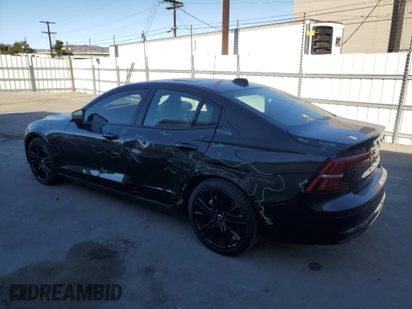 2024 Volvo S60 Plus Black Edition with VIN 7JRL12TH2RG304962, listed as a Copart auction lot 88587335 with 10,896 mi miles and Salvage title. Bid and sale history available at DreamBid. Image 2.