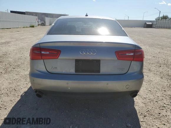 2014 Audi A6 with VIN WAUHGCFC6EN137629, listed as a Copart auction lot 65671144 with Not provided miles and Salvage title. Bid and sale history available at DreamBid. Image 6.
