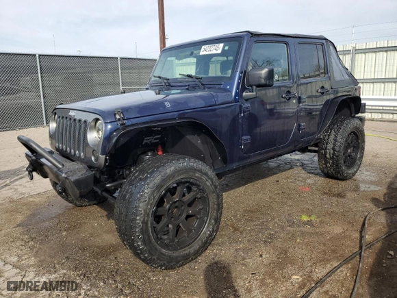 2013 Jeep Wrangler Unlimited Sahara with VIN 1C4BJWEG2DL525287, listed as a Copart auction lot 54232745 with 97,094 mi miles and Clean Title. Bid and sale history available at carsss.com. Image 1.