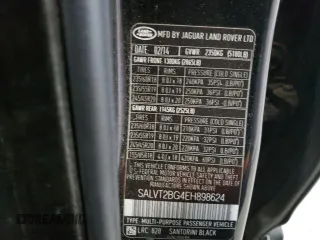2014 Land Rover Range Rover Evoque Dynamic with VIN SALVT2BG4EH898624, listed as a Copart auction lot 43270625 with 121,262 mi miles and Salvage title. Bid and sale history available at DreamBid. Image 13.
