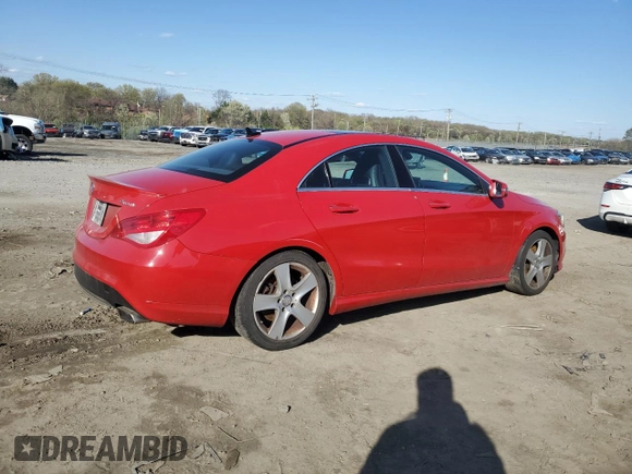 2015 Mercedes-Benz CLA 250 with VIN WDDSJ4GB3FN238981, listed as a Copart auction lot 52108485 with 113,015 mi miles and Salvage title. Bid and sale history available at DreamBid. Image 3.