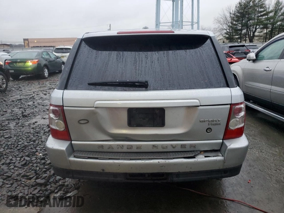 2009 Land Rover Range Rover Sport HSE with VIN SALSF254X9A196401, listed as a Copart auction lot 85437084 with 147,036 mi miles and Salvage Title. Bid and sale history available at carsss.com. Image 6.