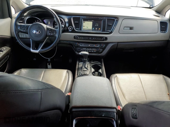 2018 Kia Sedona SX-L with VIN KNDME5C12J6379862, listed as a Copart auction lot 50161965 with 95,799 mi miles and Salvage Title. Bid and sale history available at carsss.com. Image 8.
