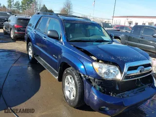 2007 Toyota 4Runner SR5 with VIN JTEBU14R778105329, listed as a IAAI auction lot 41661748 with 283,172 mi miles. Bid and sale history available at carsss.com. Image 1.