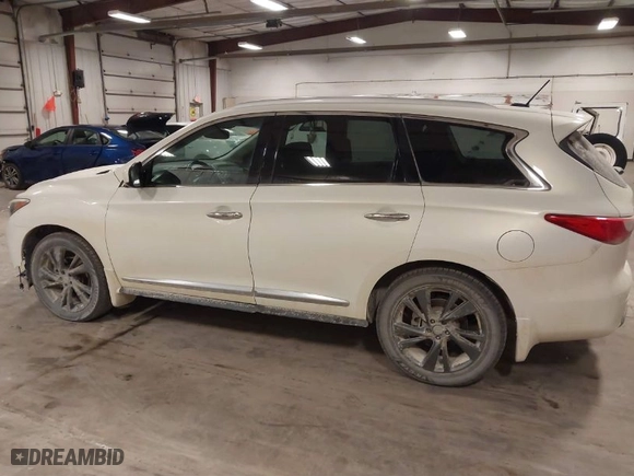2013 Infiniti JX35 with VIN 5N1AL0MM9DC317221, listed as a IAAI auction lot 41156586 with NaN miles. Bid and sale history available at carsss.com. Image 14.