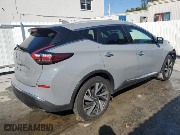 2023 Nissan Murano SL with VIN 5N1AZ2CJ3PC128991, listed as a Copart auction lot 43954785 with 50,533 mi miles and Non Repairable. Bid and sale history available at DreamBid. Image 3.
