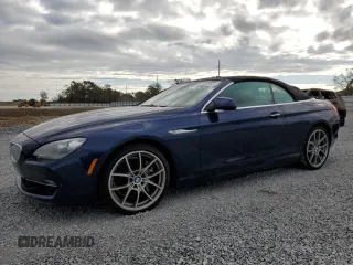 2012 BMW 6 Series 650i with VIN WBALZ3C50CDL70497, listed as a Copart auction lot 82409164 with 17,982 mi miles and Salvage Title. Bid and sale history available at carsss.com. Image 1.