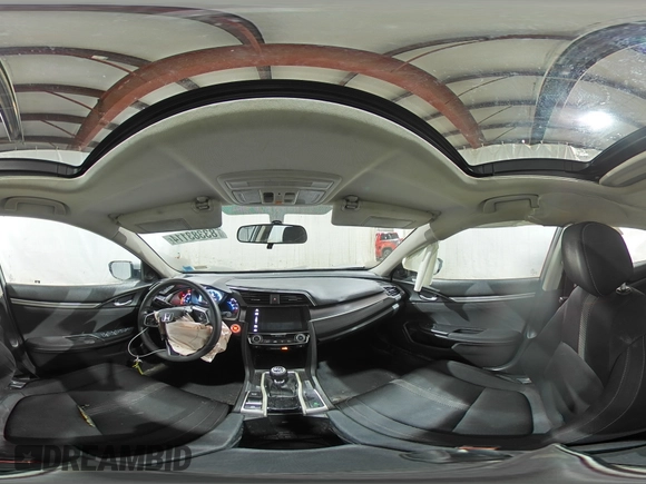 2017 Honda Civic EX-T with VIN 19XFC1E36HE031847, listed as a Copart auction lot 83383114 with 200,502 mi miles and Salvage Title. Bid and sale history available at DreamBid. Image 14.