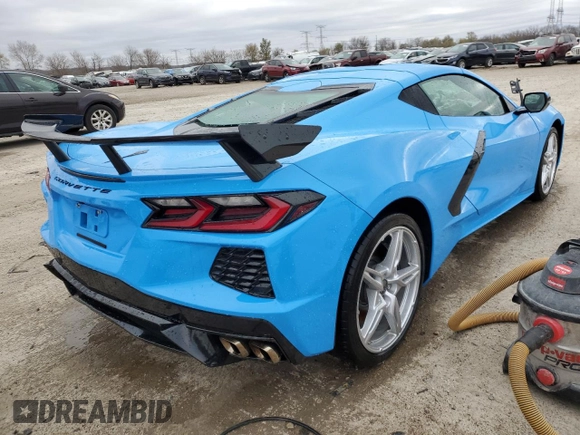 2022 Chevrolet Corvette 1LT with VIN 1G1YA2D4XN5110615, listed as a Copart auction lot 80873454 with 20,895 mi miles and Salvage Title. Bid and sale history available at carsss.com. Image 3.