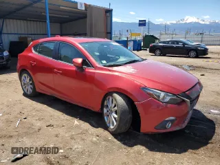 2014 Mazda 3 S Grand Touring z VIN JM1BM1M39E1101918, wystawiony jako Copart lot #55359215 z przebiegiem Nie podano mil oraz Nie do naprawy • Non repairable. Historia ofert i sprzedaży dostępna na DreamBid. Obrazek 4.