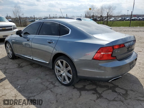 2017 Volvo S90 Inscription with VIN YV1A22ML1H1001821, listed as a Copart auction lot 46078893 with 62,122 mi miles. Bid and sale history available at carsss.com. Image 2.