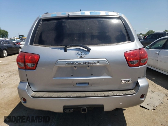 2011 Toyota Sequoia SR5 with VIN 5TDBY5G1XBS054676, listed as a Copart auction lot 64654794 with 203,823 mi miles and Salvage Title. Bid and sale history available at carsss.com. Image 6.
