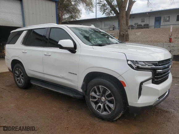2022 Chevrolet Tahoe LT with VIN 1GNSCNKD5NR114017, listed as a Copart auction lot 77498014 with 0 mi miles and Non Repairable. Bid and sale history available at carsss.com. Image 4.