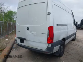 2023 Mercedes-Benz Sprinter Cargo with VIN W1Y4KBHY0PT145559, listed as a IAAI auction lot 41939381 with Not Provided miles and . Bid and sale history available at carsss.com. Image 4.