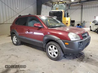 2005 Hyundai Tucson GLS with VIN KM8JN72D45U127165, listed as a Copart auction lot 64548104 with 127,234 mi miles and Salvage Title. Bid and sale history available at carsss.com. Image 4.