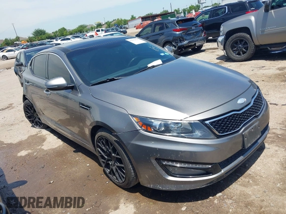 2013 Kia Optima SX with VIN 5XXGR4A67DG199714, listed as a IAAI auction lot 42359527 with 133,636 mi miles and . Bid and sale history available at DreamBid. Image 1.