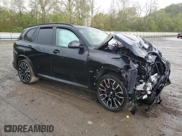 2025 BMW X5 xDrive40i z VIN 5UX23EU07S9X91602, wystawiony jako Copart lot #55647515 z przebiegiem Nie podano mil oraz Szkoda całkowita • Salvage title. Historia ofert i sprzedaży dostępna na DreamBid. Obrazek 4.