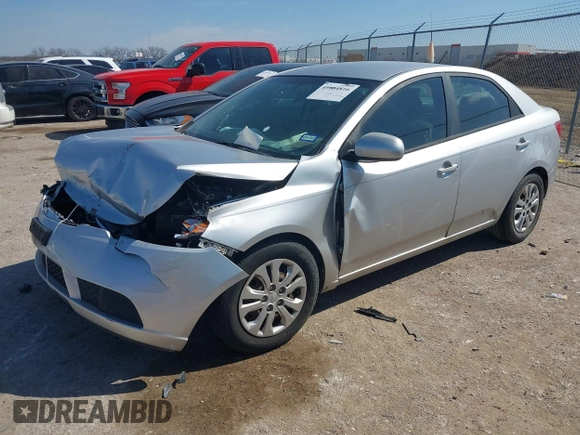 2011 Kia Forte LX with VIN KNAFT4A22B5887953, listed as a IAAI auction lot 41661816 with 1 mi miles. Bid and sale history available at carsss.com. Image 2.