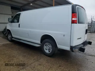 2022 Chevrolet Express Cargo with VIN 1GCWGAFP2N1195696, listed as a Copart auction lot 50023535 with Not provided miles and Clean title. Bid and sale history available at DreamBid. Image 2.