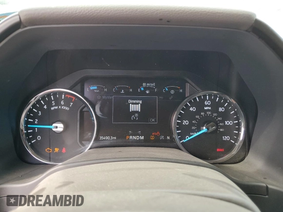 2021 Ford Expedition Max Limited with VIN 1FMJK1KT9MEA76543, listed as a Copart auction lot 69276074 with 35,490 mi miles and . Bid and sale history available at DreamBid. Image 9.