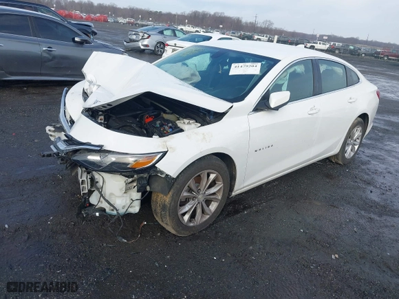 2019 Chevrolet Malibu LT with VIN 1G1ZD5ST7KF110021, listed as a IAAI auction lot 41479204 with 96,146 mi miles. Bid and sale history available at carsss.com. Image 2.